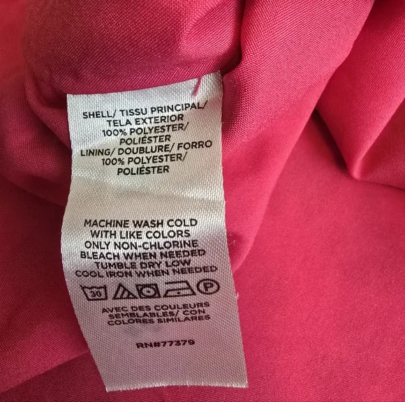 Ann Taylor Patterned Red and Pink Midi Dress - Picture 11 of 11